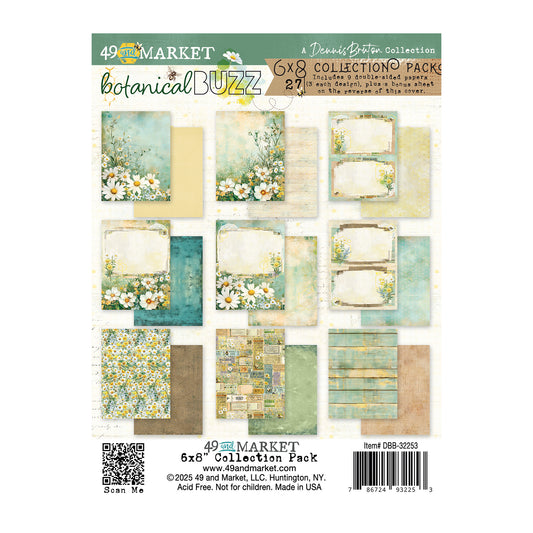 49 and Market - Botanical Buzz - 6 x 8 Collection Paper Pack