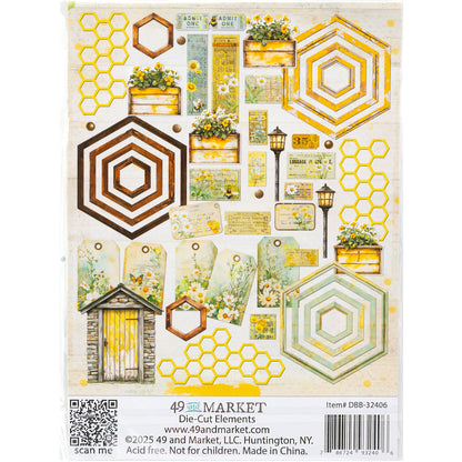 49 and Market - Botanical Buzz - Die Cuts Elements - 50 pieces plus lots of extras