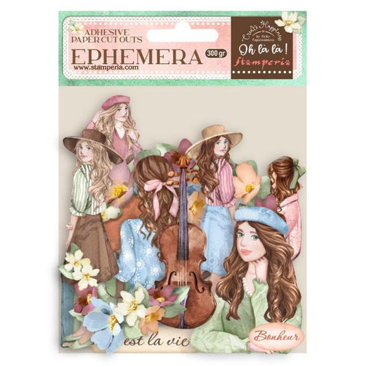 Stamperia - Ephemera - Oh La La Girls and Flowers