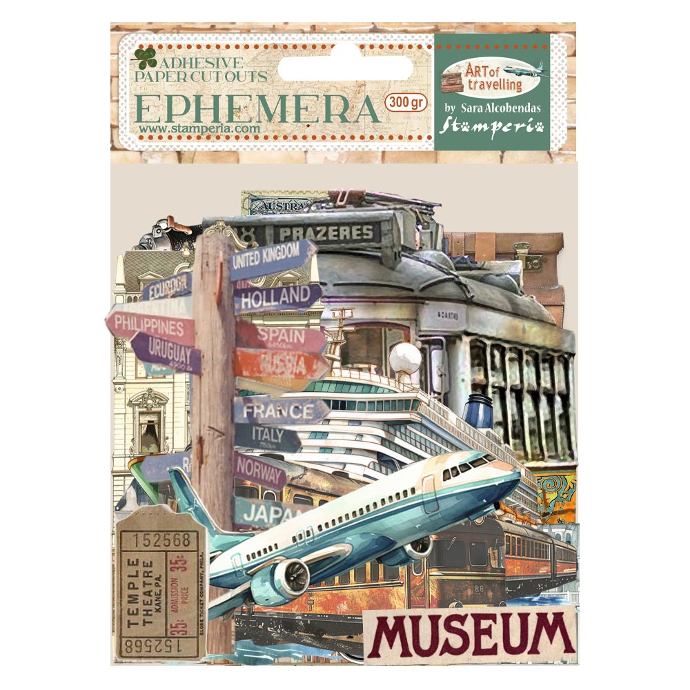 Stamperia - Ephemera -  Art of travelling