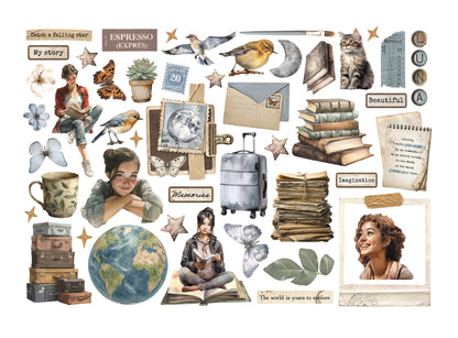 Stamperia - Ephemera -  Secret Diary