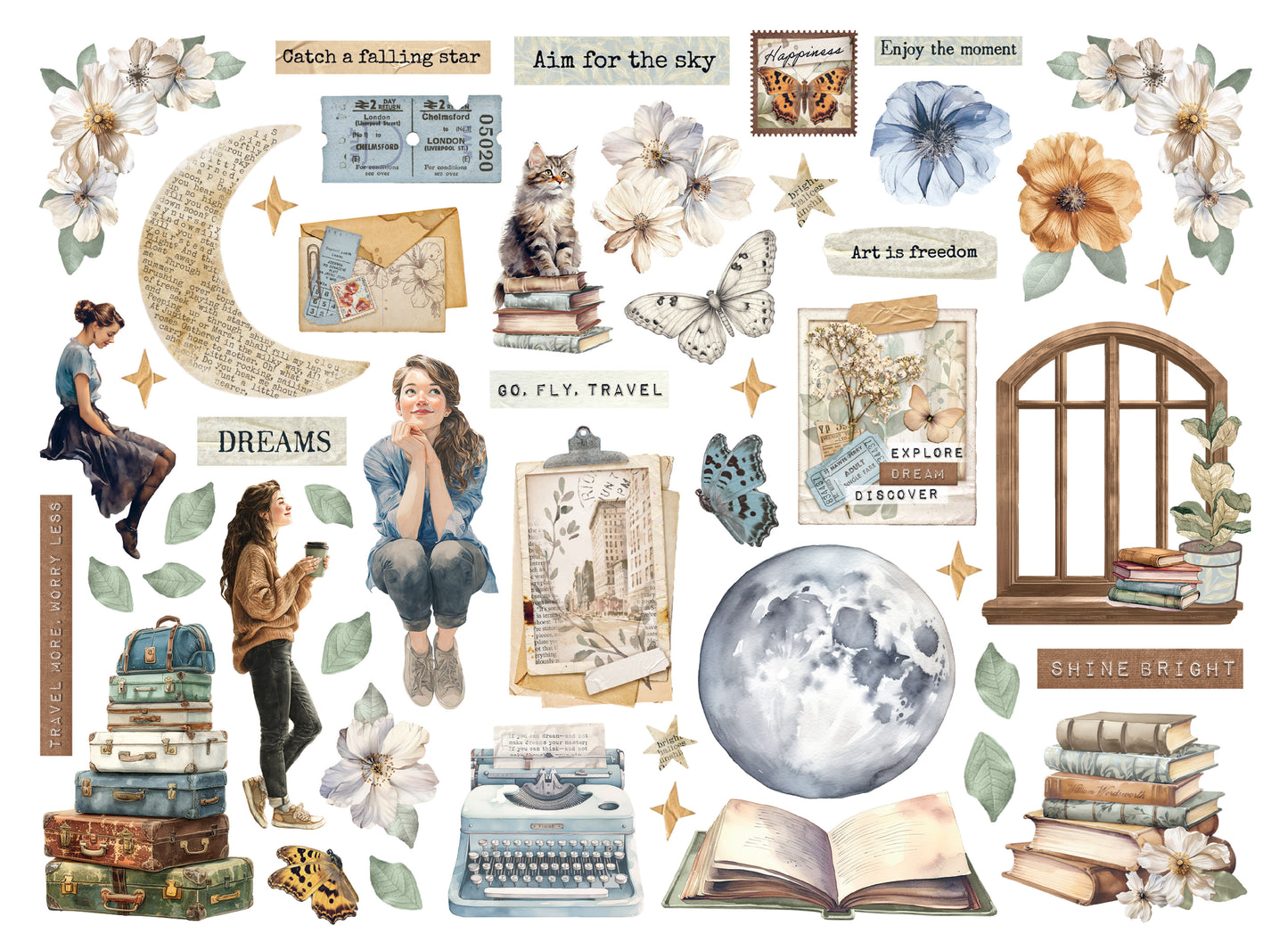 Stamperia - Die Cuts - Secret Diary