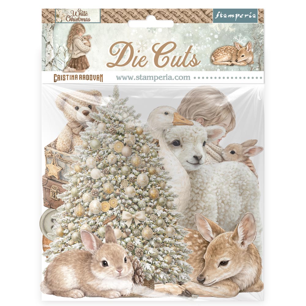 Stamperia - Die Cuts - White Christmas