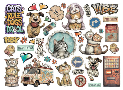 Stamperia - Die Cuts - Furry Friends 2