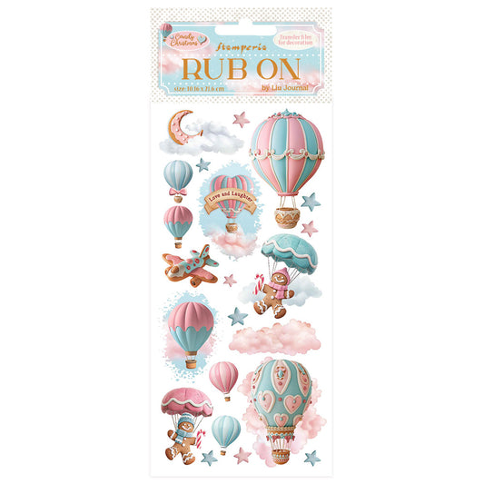 Stamperia - Rub-ons - Candy Christmas Air Balloons