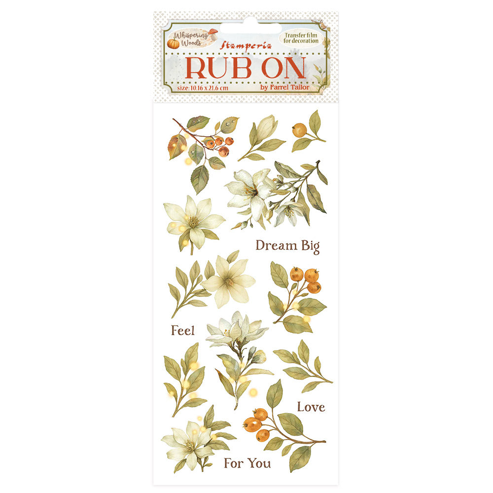 Stamperia - Rub-ons - Whispering Woods magnolia