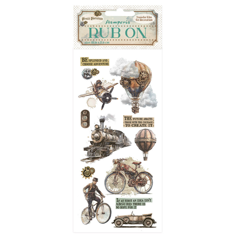 Stamperia - Rub-ons - Voyages Fantastiques - The Age of Adventure