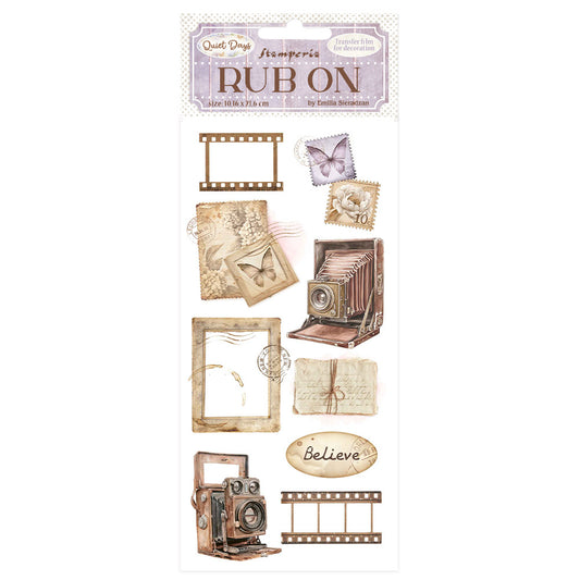 Stamperia   - Rub-ons -  Quiet Days - Vintage Photography