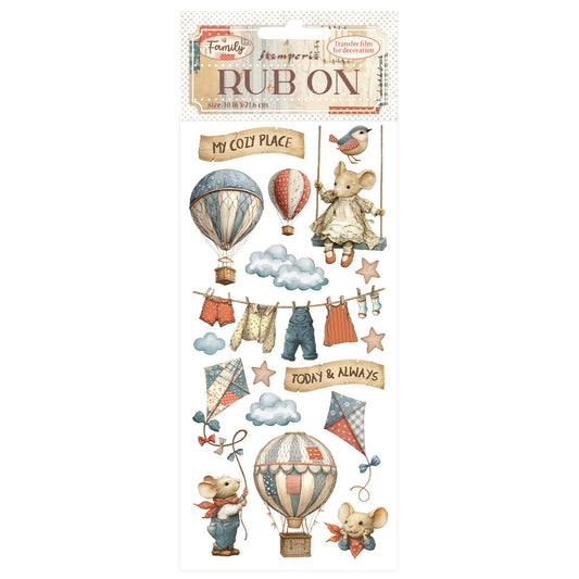 Stamperia   - Rub-ons - Family - Air Balloons