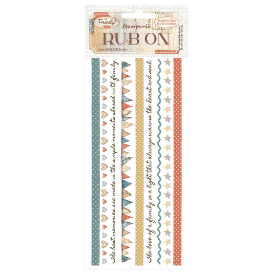 Stamperia   - Rub-ons - Family - Stripes