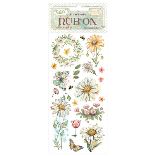 Stamperia   - Rub-ons - Daisy Art - Daisy and Butterfly