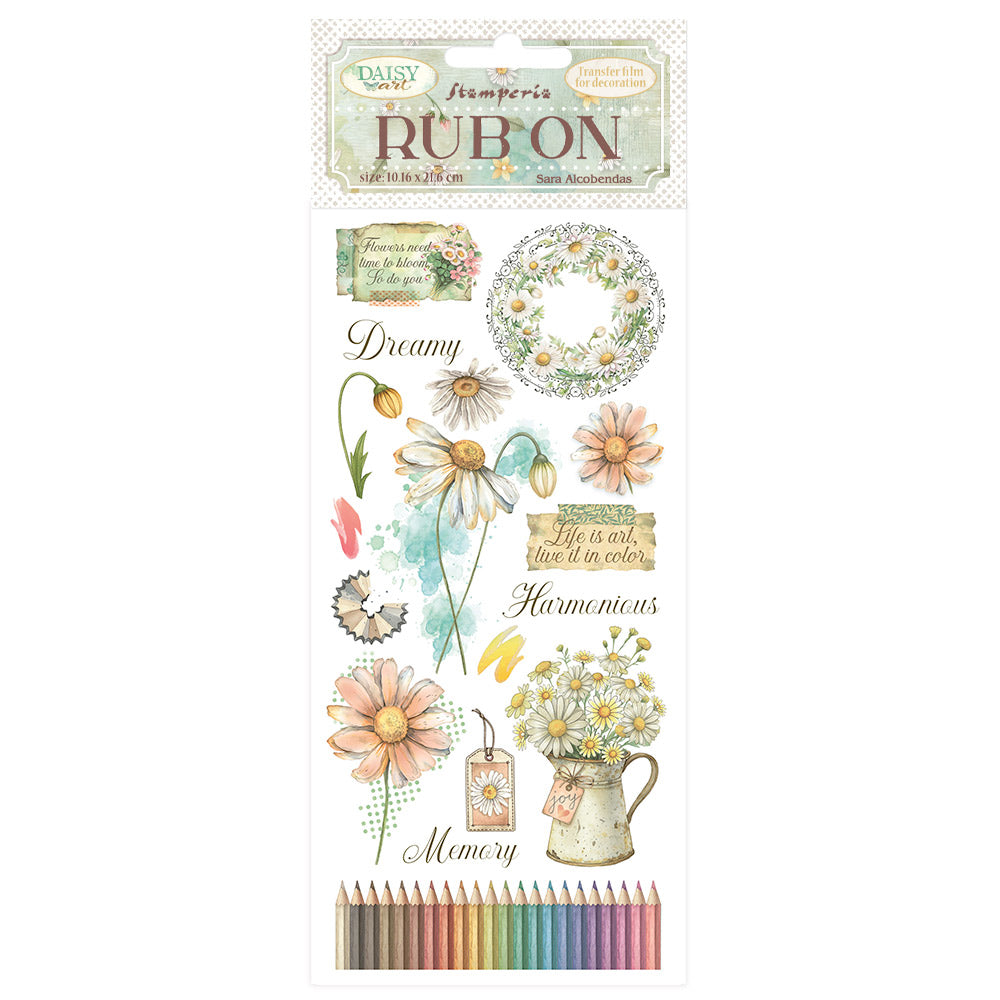Stamperia   - Rub-ons - Daisy Art - Harmonious