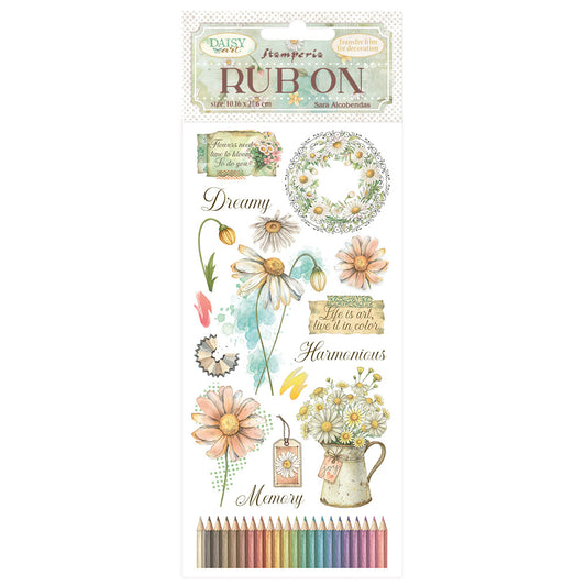 Stamperia   - Rub-ons - Daisy Art - Harmonious