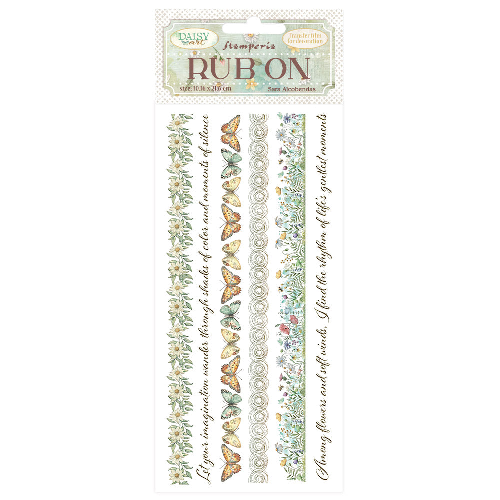 Stamperia   - Rub-ons - Daisy Art - Stripes