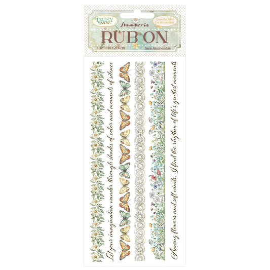 Stamperia   - Rub-ons - Daisy Art - Stripes