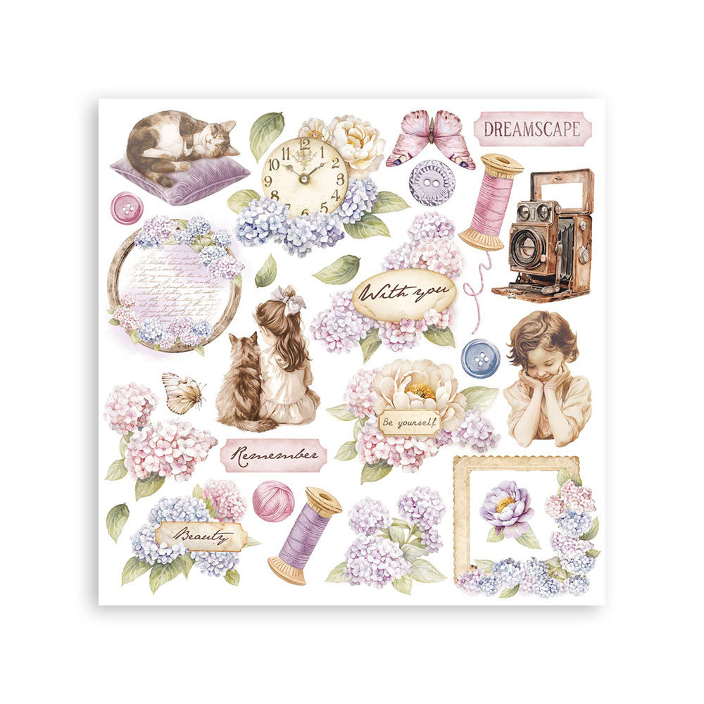 Stamperia - Quiet Days -  Assortment Rub on cm 15,5x15,5 - 6 pages