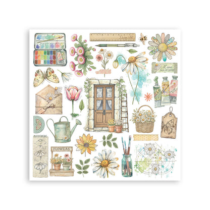 Stamperia - Assortment Rub on cm 15,5x15,5 - 6 pages - Daisy Art
