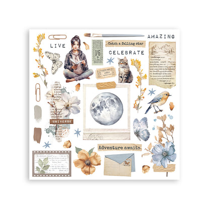 Stamperia - Assortment Rub on cm 15,5x15,5 - 6 pages - Secret Diary