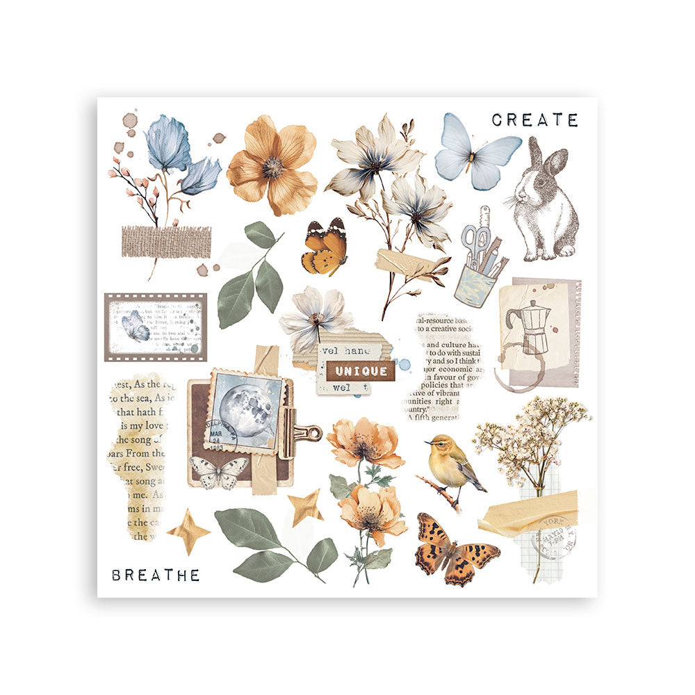 Stamperia - Assortment Rub on cm 15,5x15,5 - 6 pages - Secret Diary