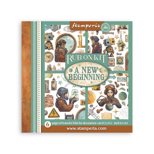 Stamperia - Assortment Rub on cm 15,5x15,5 - 6 pages - A new beginning