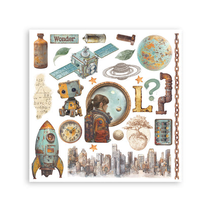 Stamperia - Assortment Rub on cm 15,5x15,5 - 6 pages - A new beginning