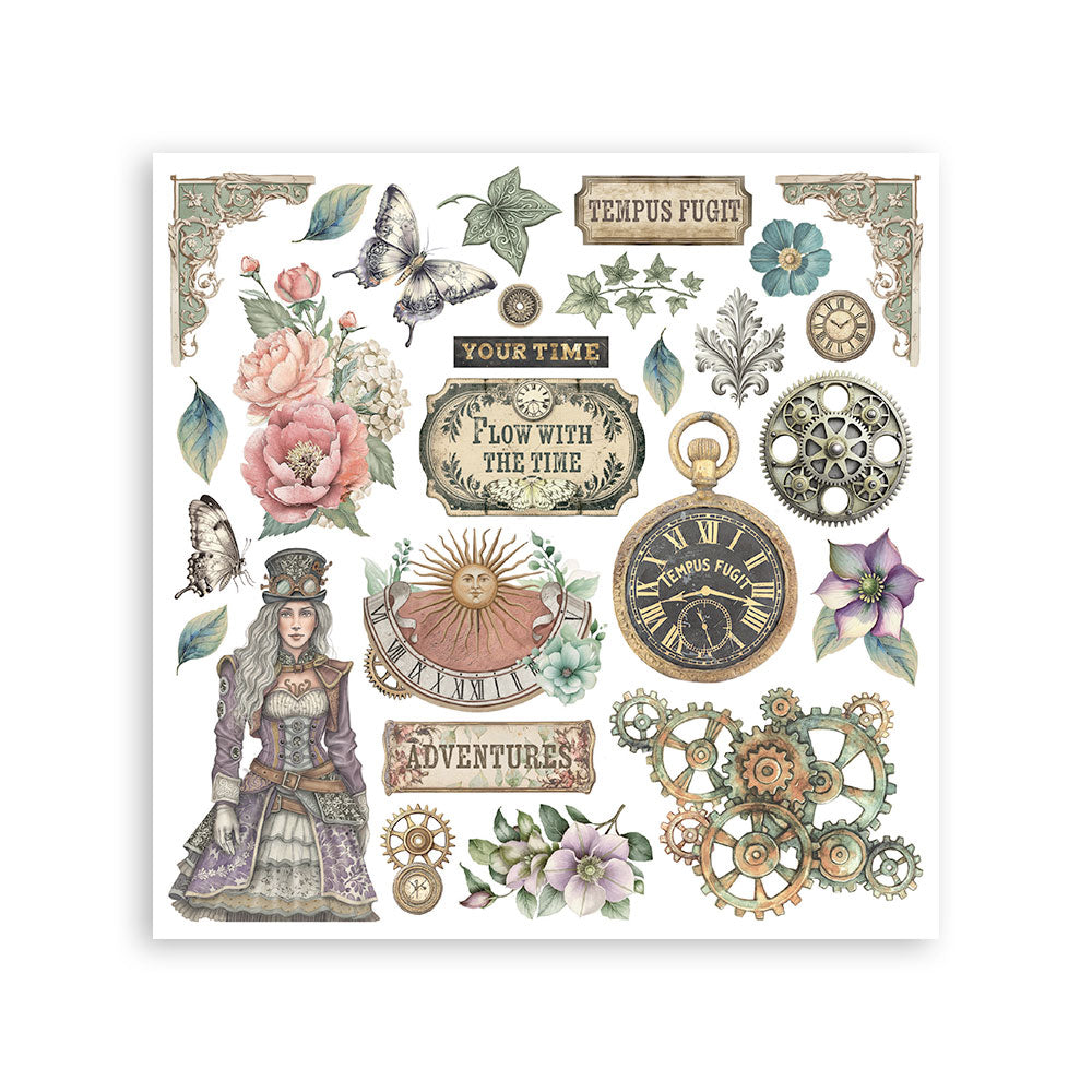 Stamperia - Assortment Rub on cm 15,5x15,5 - 6 pages - Gardens of Time