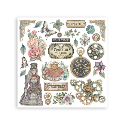 Stamperia - Assortment Rub on cm 15,5x15,5 - 6 pages - Gardens of Time