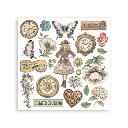Stamperia - Assortment Rub on cm 15,5x15,5 - 6 pages - Gardens of Time