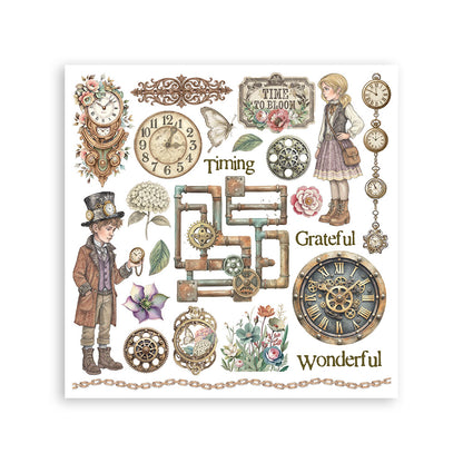 Stamperia - Assortment Rub on cm 15,5x15,5 - 6 pages - Gardens of Time
