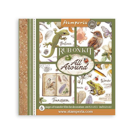 Stamperia - Assortment Rub on cm 15,5x15,5 - 6 pages - All Around