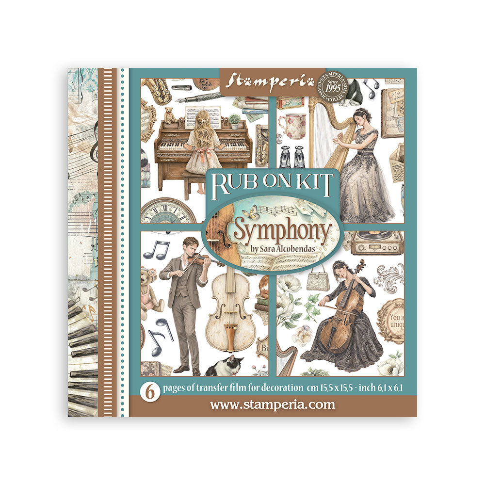 Stamperia - Assortment Rub on cm 15,5x15,5 - 6 pages - Symphony