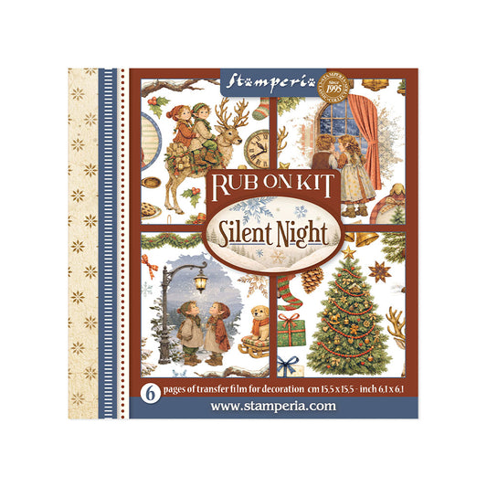 Stamperia - Assortment Rub on cm 15,5x15,5 - 6 pages - Silent Night