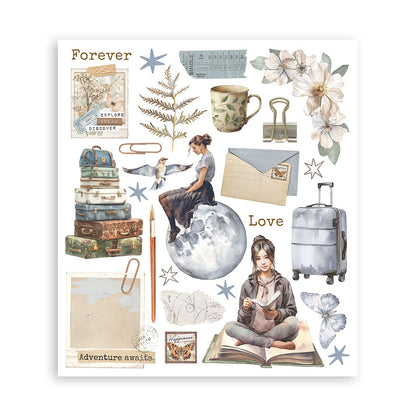 Stamperia - Assortment Rub on Selection - 20.5cmX23cmX0cm - 6 pages - Secret Diary