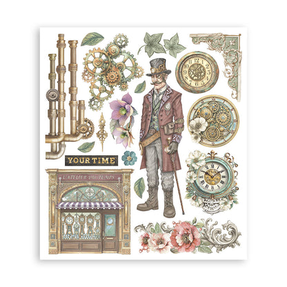 Stamperia - Assortment Rub on Selection - 20.5cmX23cmX0cm - 6 pages - Gardens of Time