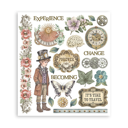 Stamperia - Assortment Rub on Selection - 20.5cmX23cmX0cm - 6 pages - Gardens of Time