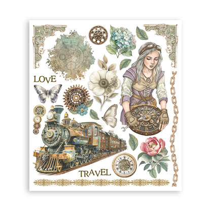 Stamperia - Assortment Rub on Selection - 20.5cmX23cmX0cm - 6 pages - Gardens of Time