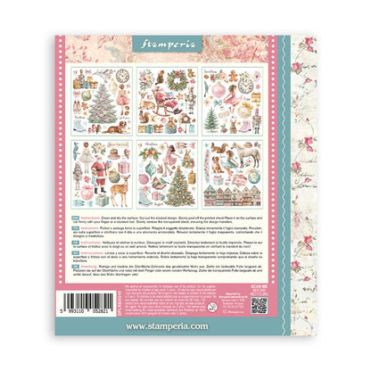 Stamperia - Assortment Rub on Selection - 20.5cmX23cmX0cm - 6 pages - Winter Magic