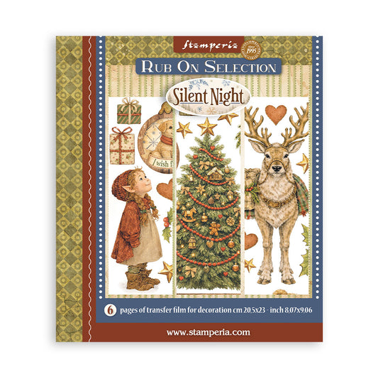 Stamperia - Assortment Rub on Selection - 20.5cmX23cmX0cm - 6 pages - Silent Night