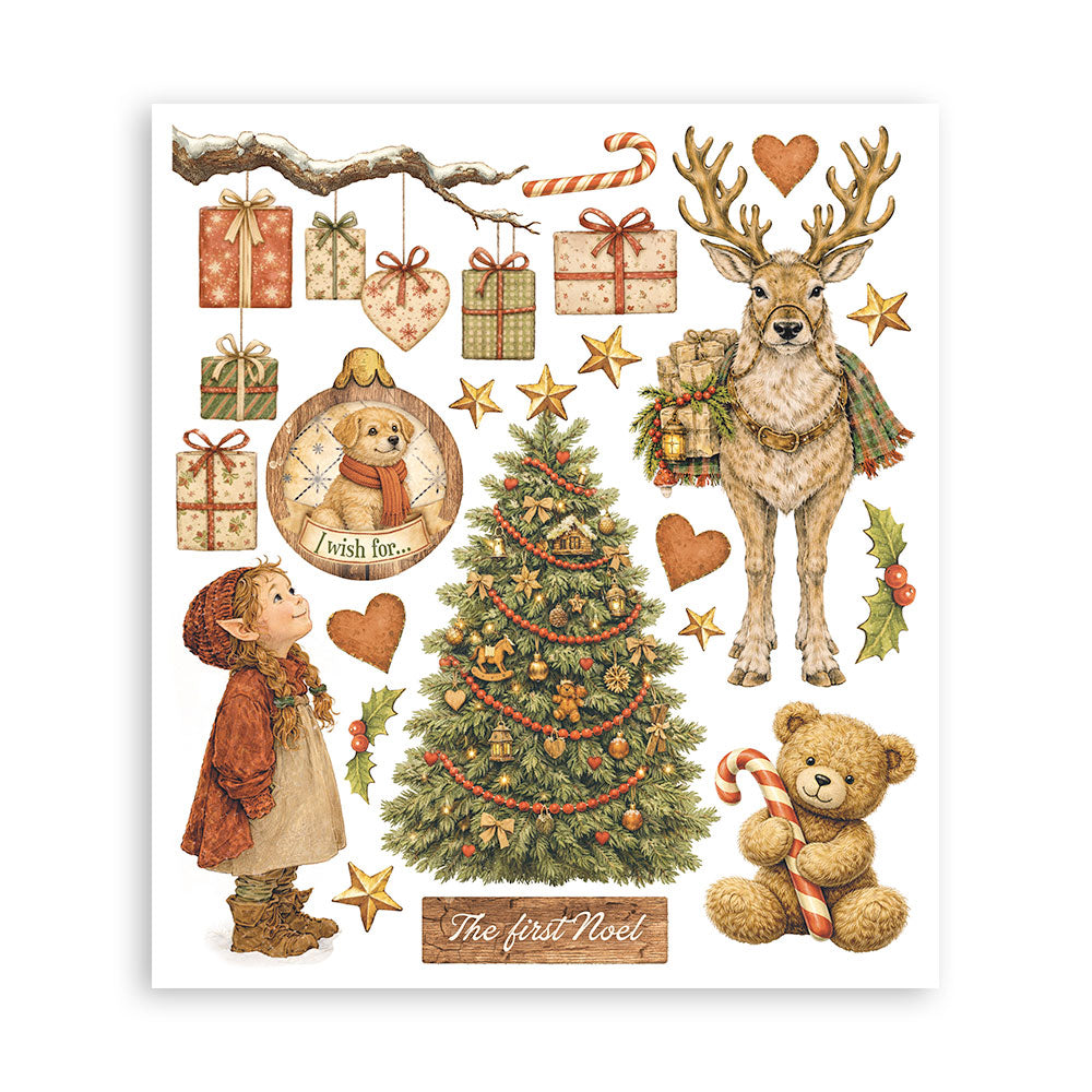 Stamperia - Assortment Rub on Selection - 20.5cmX23cmX0cm - 6 pages - Silent Night