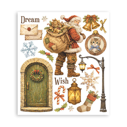 Stamperia - Assortment Rub on Selection - 20.5cmX23cmX0cm - 6 pages - Silent Night
