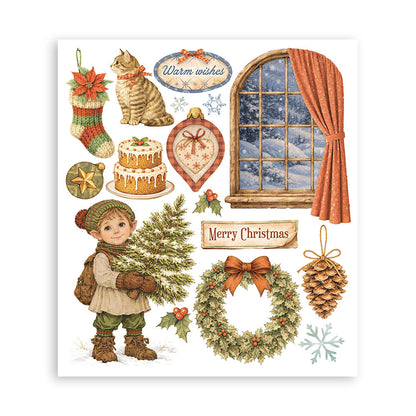 Stamperia - Assortment Rub on Selection - 20.5cmX23cmX0cm - 6 pages - Silent Night