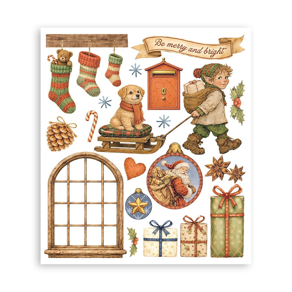 Stamperia - Assortment Rub on Selection - 20.5cmX23cmX0cm - 6 pages - Silent Night
