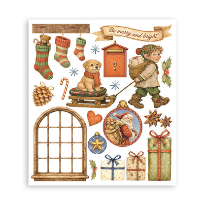 Stamperia - Assortment Rub on Selection - 20.5cmX23cmX0cm - 6 pages - Silent Night