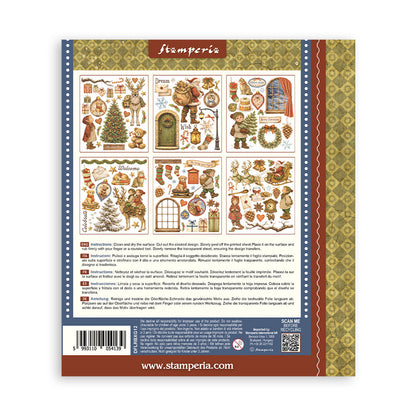Stamperia - Assortment Rub on Selection - 20.5cmX23cmX0cm - 6 pages - Silent Night