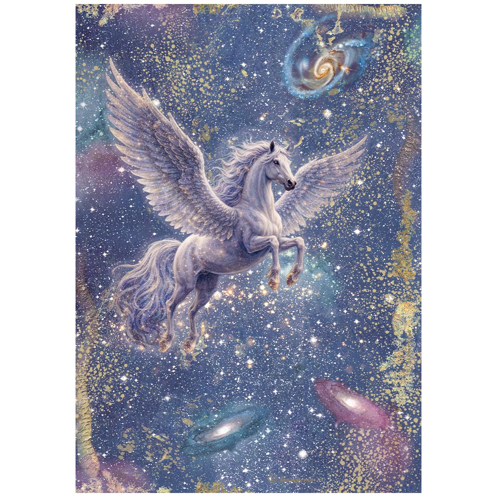 Stamperia  - Rice Paper - 21cm x 29.7cm - A4 - Cosmos pegasus