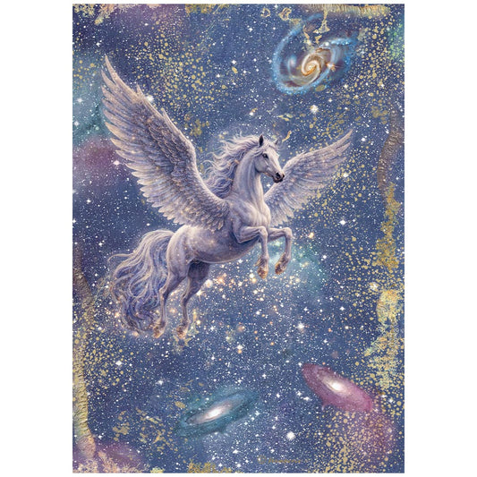 Stamperia  - Rice Paper - 21cm x 29.7cm - A4 - Cosmos pegasus