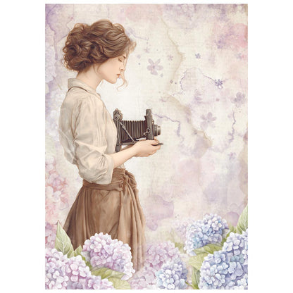 Stamperia  - Pack of 8 Mini Rice papers - A6 - Quiet Days