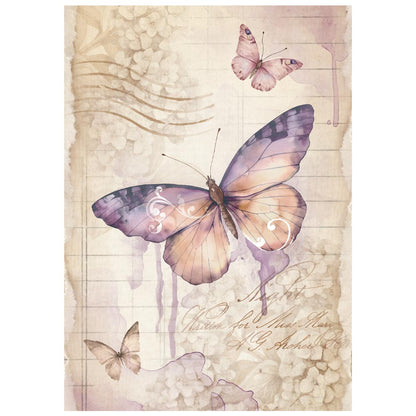 Stamperia  - Pack of 8 Mini Rice papers - A6 - Quiet Days