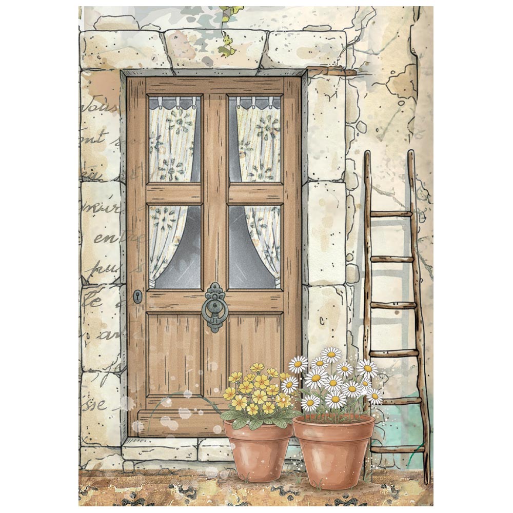 Stamperia  - Pack of 8 Mini Rice papers - A6 - Daisy Art