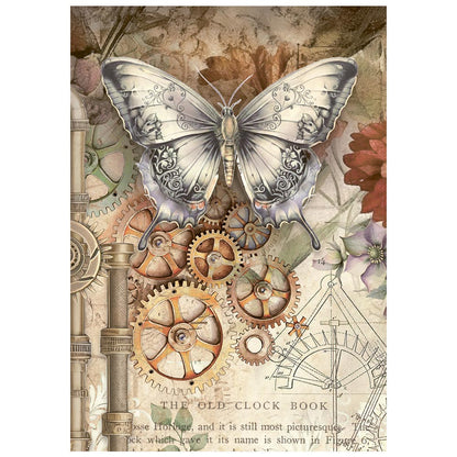 Stamperia  - Pack of 8 Mini Rice papers - A6 - Garden of Time